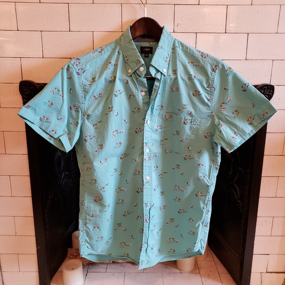 J.Crew Short-Sleeve Button Up Shirt (NWOT)
